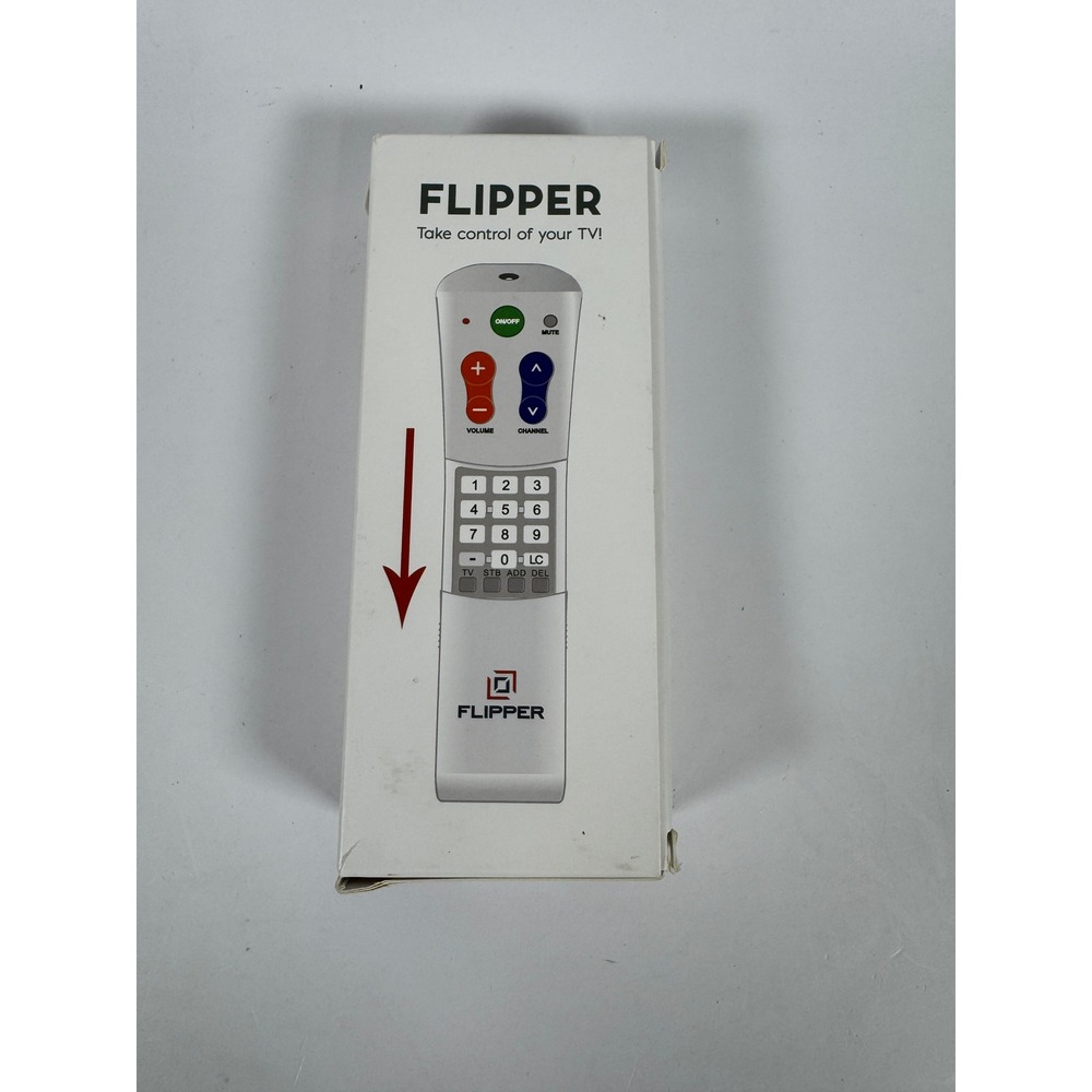 Flipper Big Button Universal TV Remote for Seniors White V24.1.006.1